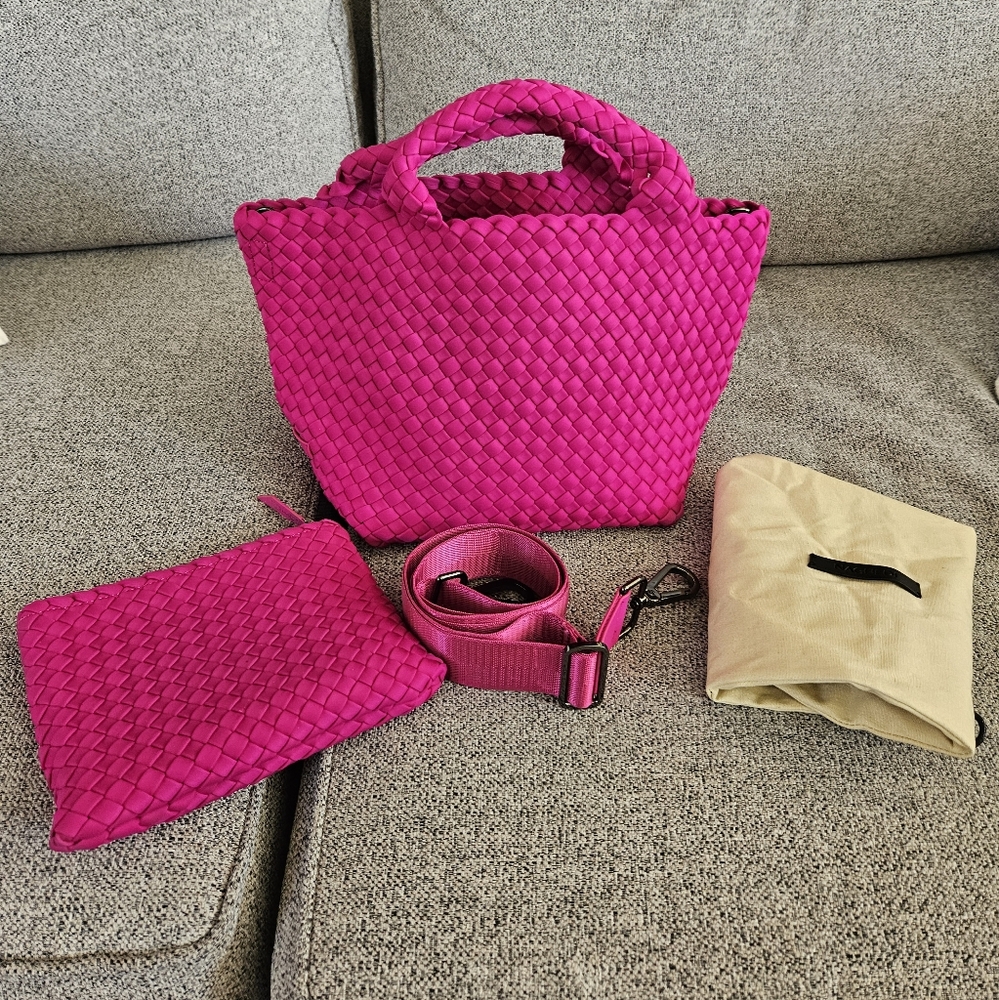 Naghedi Pink Tote Bag Set- small